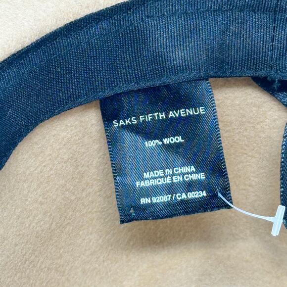 SAKS Fifth Avenue Felted Wool Braided Band Hat main image 5